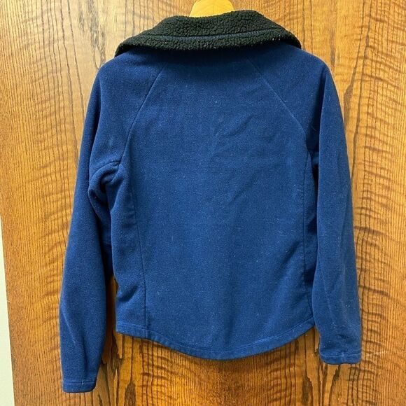 MARMOT Navy‎ micro fleece fold over collar full zip Polartec jacket - Picture 5 of 6